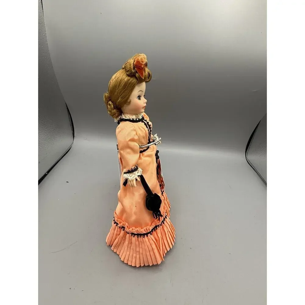 Madame Alexander Portrettes Doll Peach Victorian Dress Tagged 8” Vintage